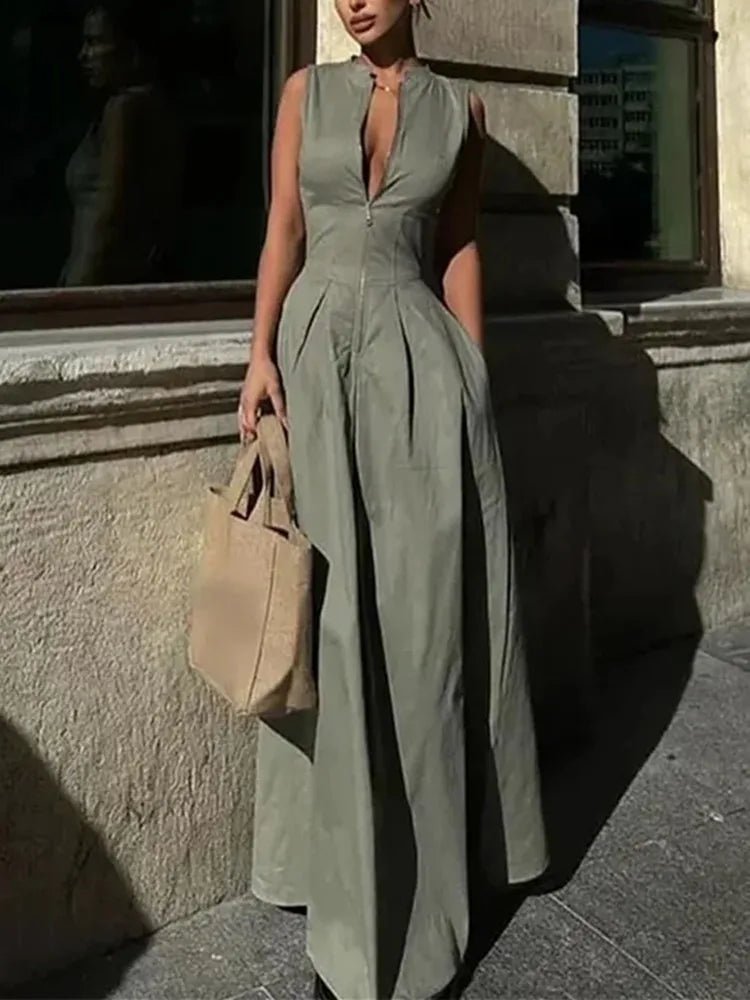 SOKYND Maisie Sleeveless Midi Dress DressSOKYND-195159-OLI-S-87319OliveS