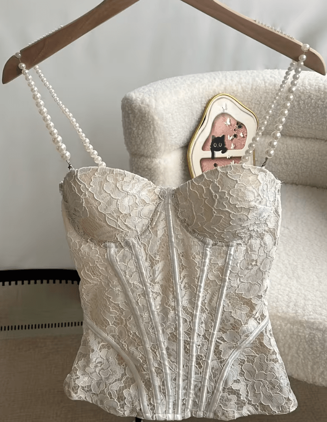 SOKYND Malina Lace Sheer Bustier Cami TopsSOKYND-357591-WHI-M-13943WhiteM