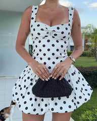 Mini abito a palloncino a pois Megan