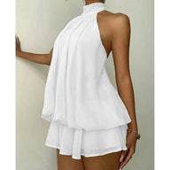 Melisande Halter Backless Mini Dress