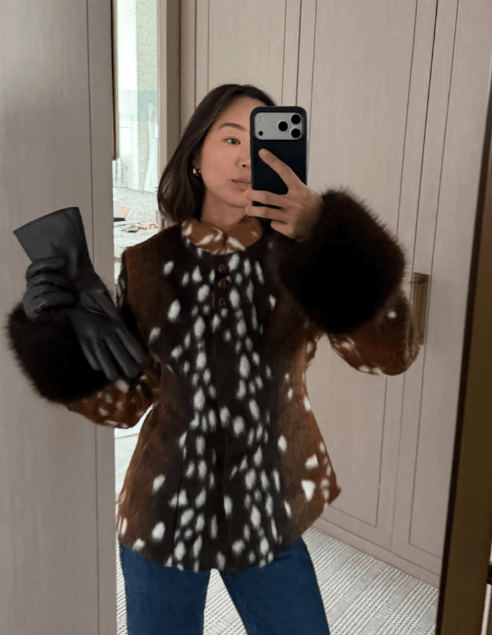SOKYND Melissa Contrast Cuff Faux Fur Jacket JacketSOKYND-006551-1AS-M-28567BrownM