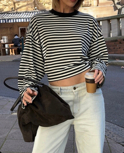 SOKYND Melissa Striped Oversized Knit Sweater SweaterSOKYND-358871-BLA-XS-53623BlackXS