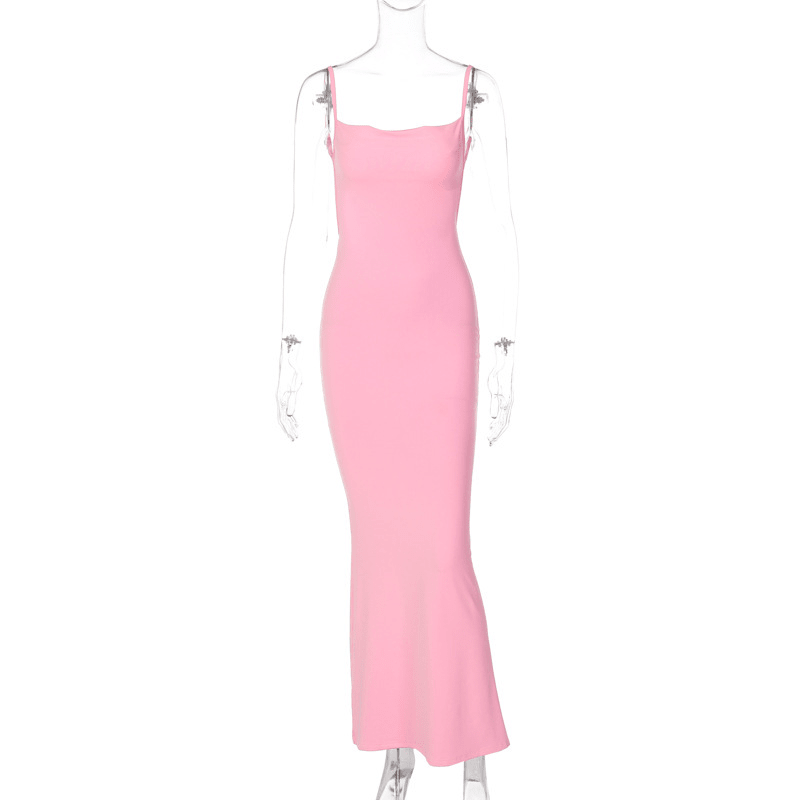 SOKYND Nadira V Neck Strap Midi Dress DressLight GreenXS