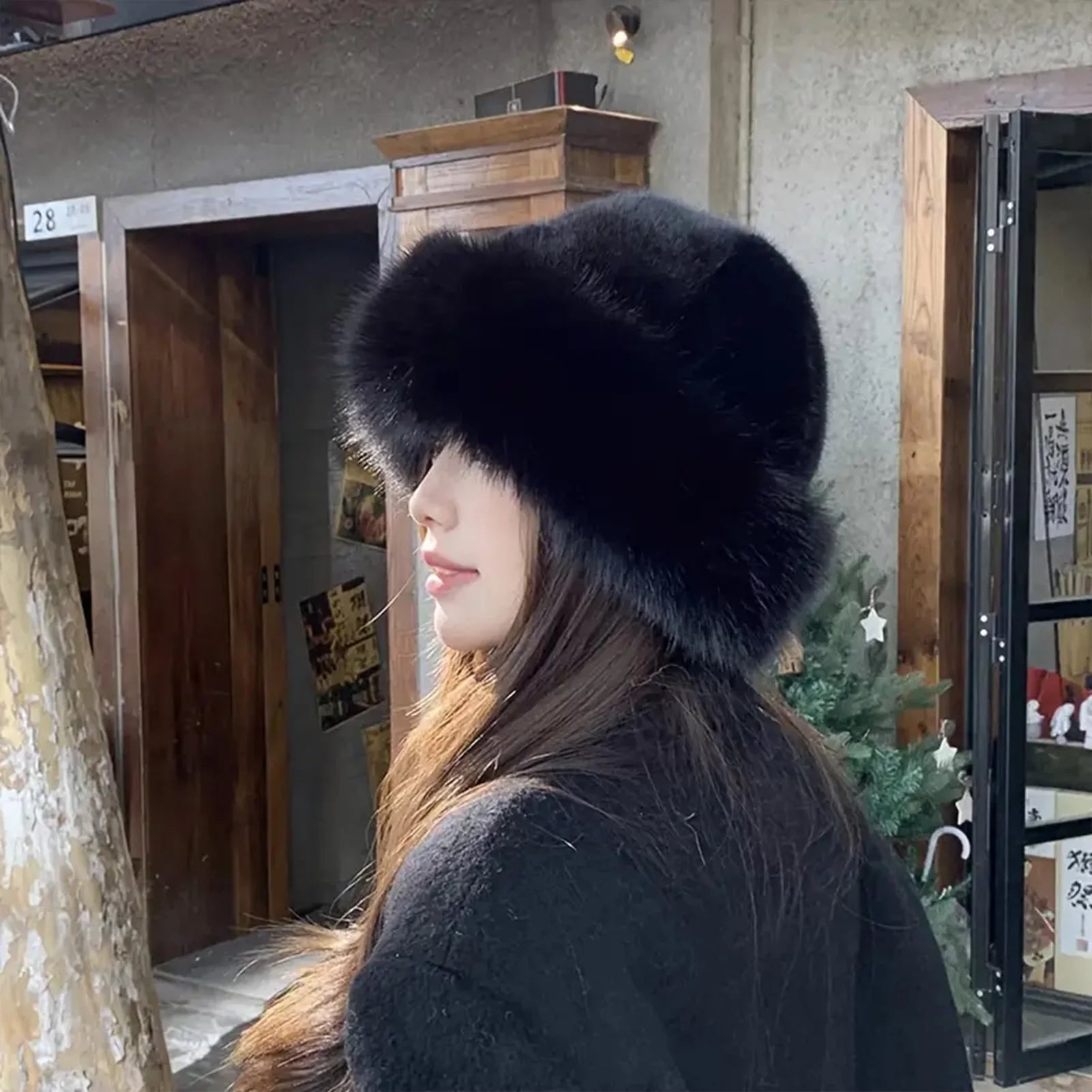 SOKYND Natasha Faux Fur Hat HatsFq1767356248749524394Black