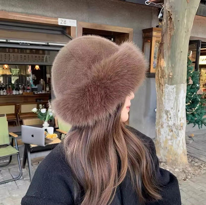 SOKYND Natasha Faux Fur Hat HatsfM1767356248749777600Brown
