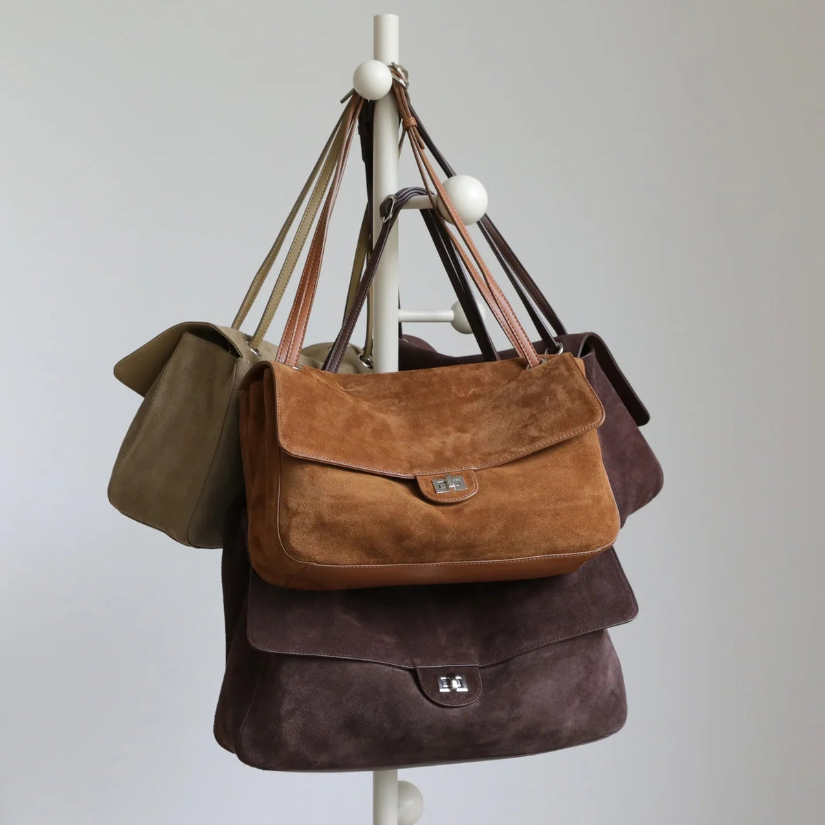 SOKYND Olivia Frosted Leather Retro Tote Bag BagCoffeeS