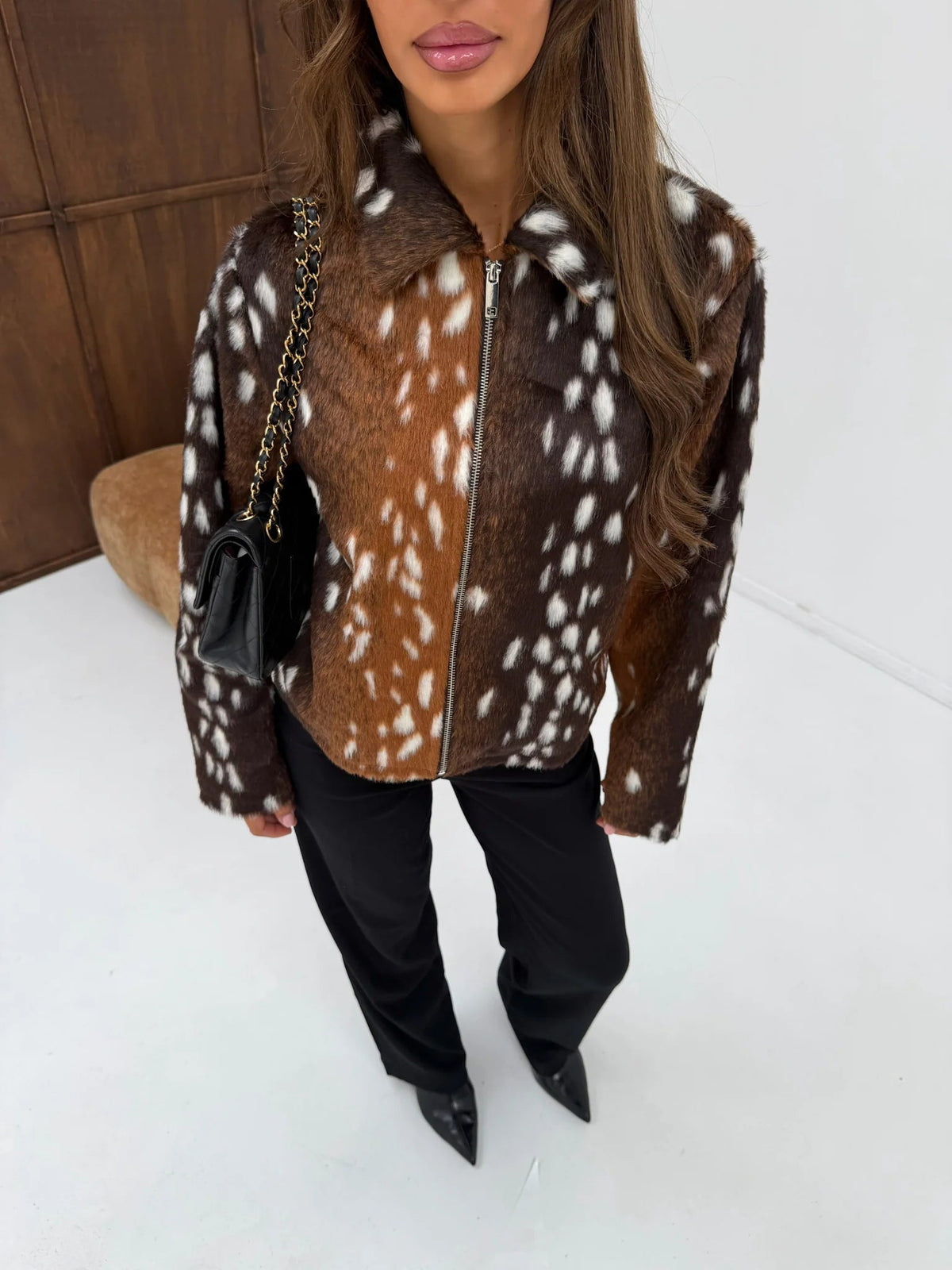 SOKYND Rachel Bambi Faux Fur Jacket JacketSOKYND-693463-SUI-M-93687JacketM