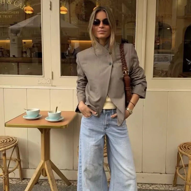 SOKYND Rhea Spring Travel Blazer BlazerBlackXS