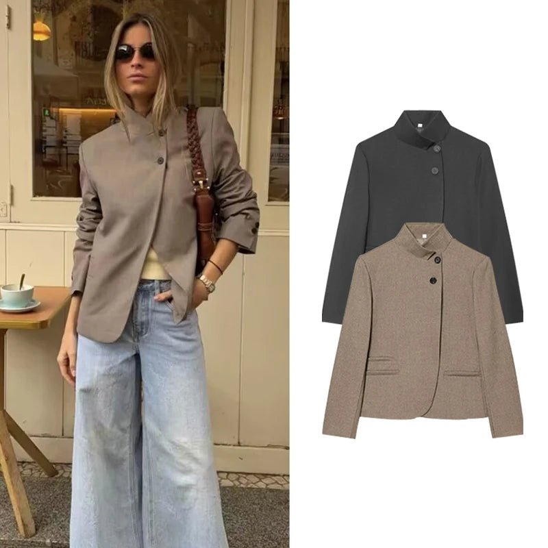SOKYND Rhea Spring Travel Blazer Coats & JacketsSOKYND-363287-KHA-XS-02583KhakiXS