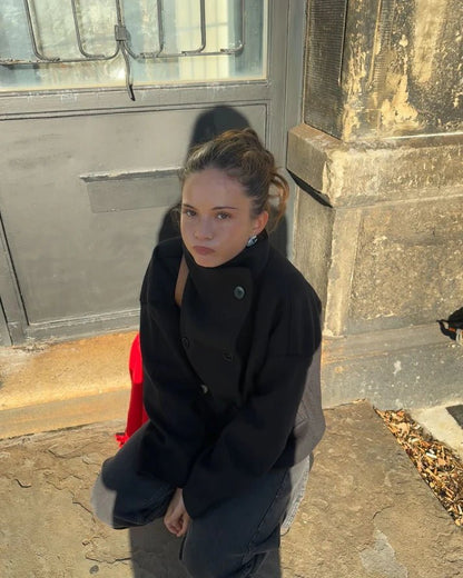 SOKYND Rikka Jacket with Stand Collar Coats & Jacketsnp1767356248735713070BlackXS