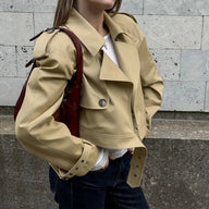 Sarah Cropped Trench Jacket