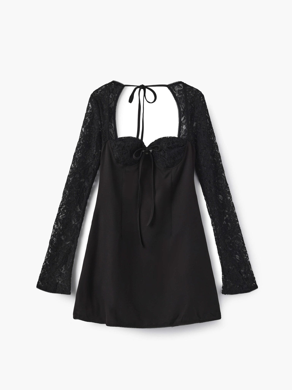 SOKYND Sylva Mini Dress with Lace Details DressBlackXS