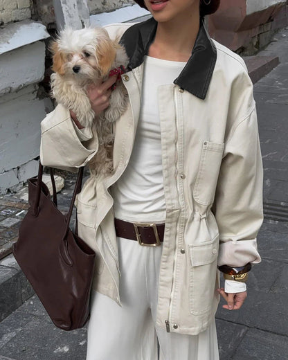 SOKYND Teresa Drawstring Oversized Jacket Coats & Jacketsaf1772777205903585025L