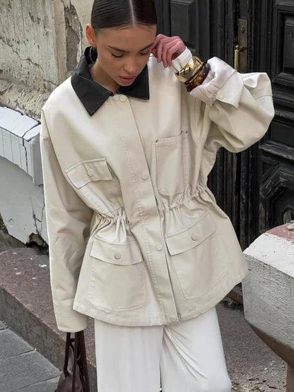 SOKYND Teresa Drawstring Oversized Jacket Coats & Jacketsqq1772777205903424064S